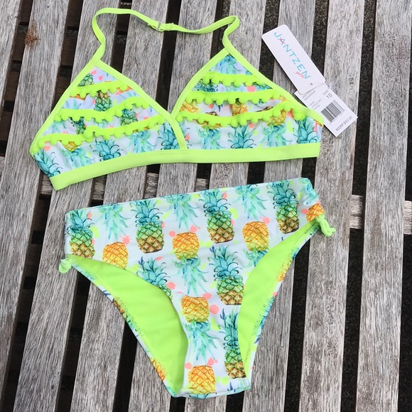 Girls Jantzen Pineapple Bikini - Picture 2 of 4